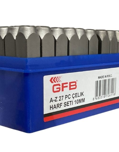 GFB ÇELİK HARF TAKIMI 10 MM KOD:6797