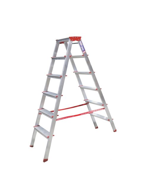 AKROBAT ALÜMİNYUM ÇİFT ÇIKIŞLI MERDİVEN 6 LI