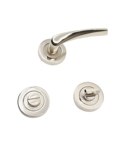 BURGAZ ROZETLİ KAPI KOLU NİKEL SATEN WC 2011R