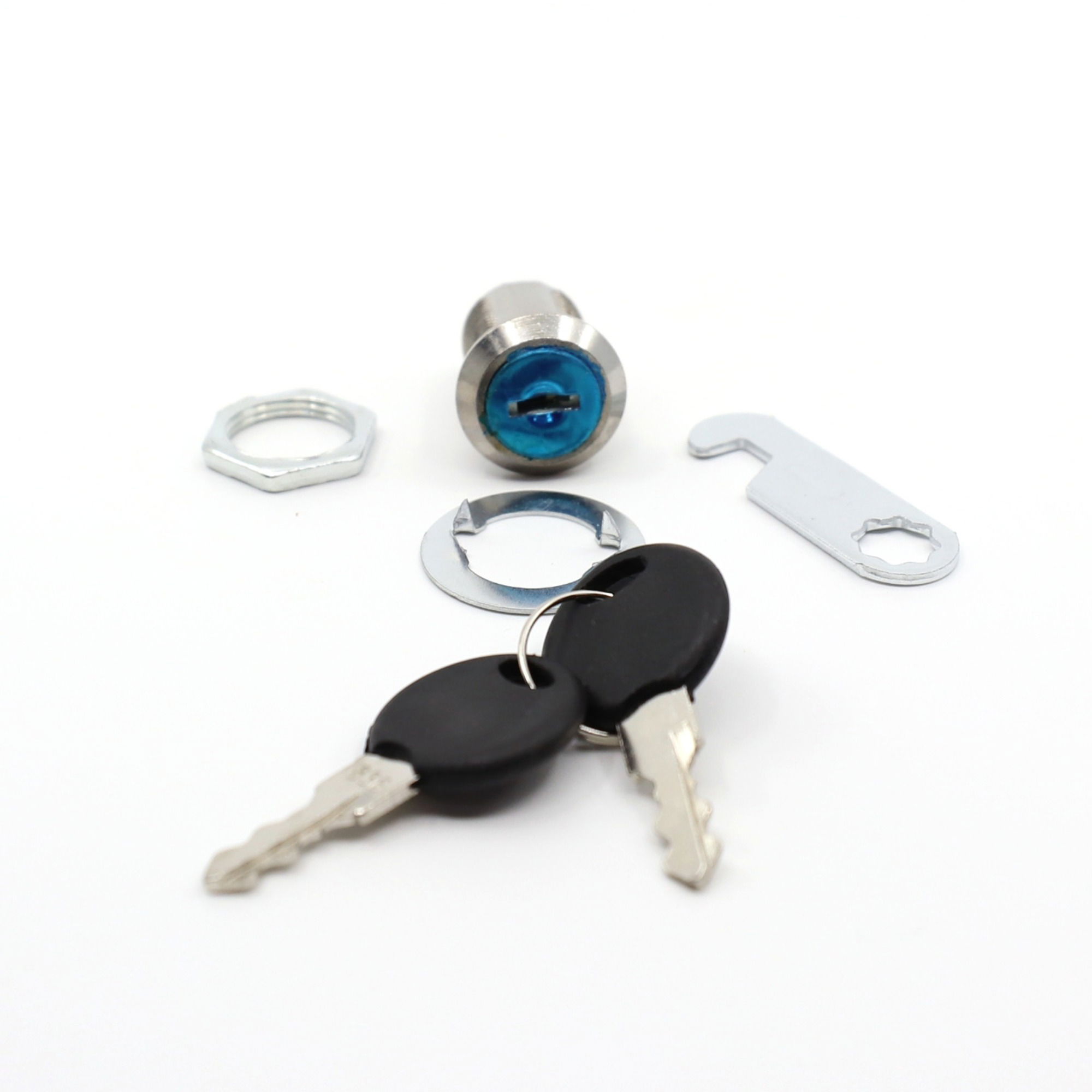 CANEX MANDALLI ÇEKMECE KİLİDİ NİKEL 20 MM - Görsel 3