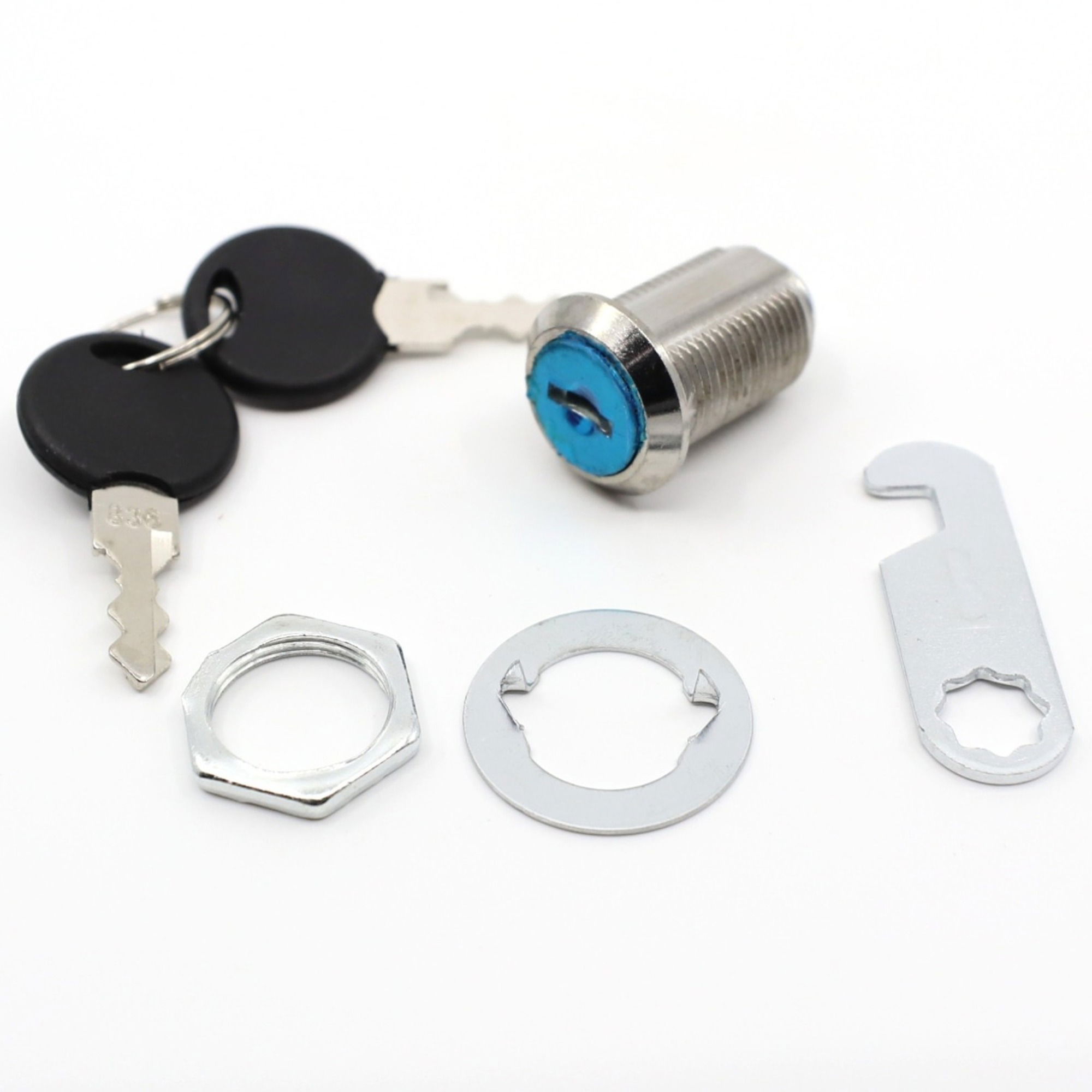 CANEX MANDALLI ÇEKMECE KİLİDİ NİKEL 20 MM - Görsel 5