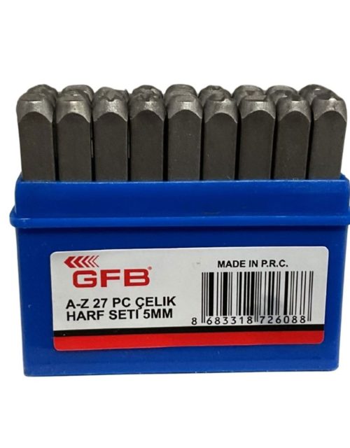 GFB ÇELİK HARF TAKIMI 5 MM KOD:6794