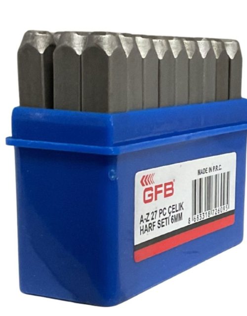 GFB ÇELİK HARF TAKIMI 6 MM KOD:6795