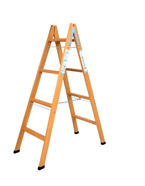 BUSE A TİPİ AHŞAP MERDİVEN 4 BASAMAK(140CM) AG-104