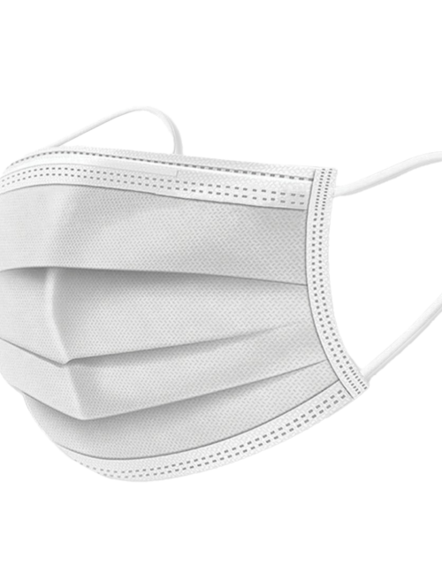ÜÇ KATLI MEDİKAL MASKE BEYAZ (KUTU 50 ADET)