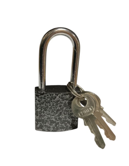 YUMA GRİ UZUN ASMA KİLİT 25 MM YM-1025L